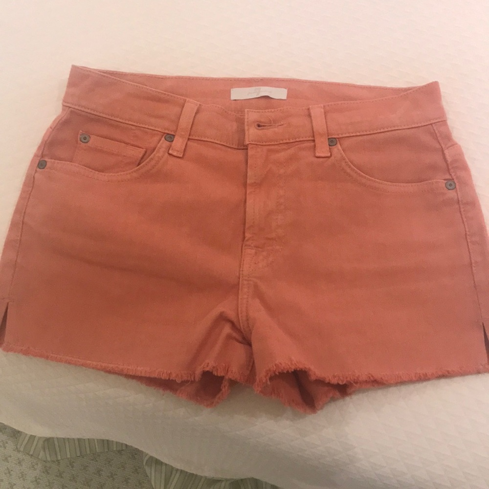 Orange denim shorts size 26